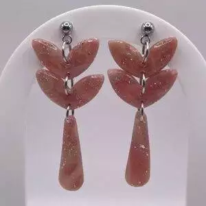 Pendiente Volans "Sonrosado"