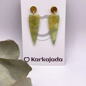 Pendientes Savia Verde